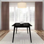 Plank+Beam 72 Tavolo da Pranzo Moderno Mid-Century, Tavolo da Cucina e Sala da Pranzo in Legno Massello per 6 Persone