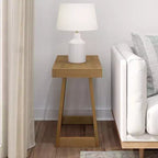 Tavolino Rettangolare Classico in Legno Massello Plank+Beam, Tavolino da Divano da 25" per Soggiorno, Tavolino Laterale