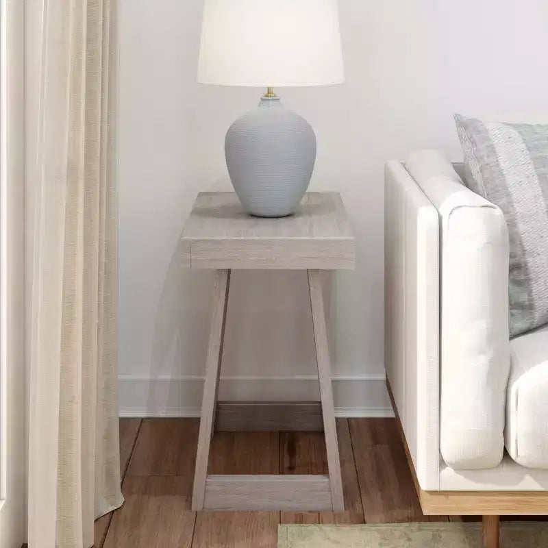 Tavolino Rettangolare Classico in Legno Massello Plank+Beam, Tavolino da Divano da 25" per Soggiorno, Tavolino Laterale