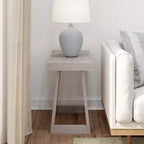 Tavolino Rettangolare Classico in Legno Massello Plank+Beam, Tavolino da Divano da 25" per Soggiorno, Tavolino Laterale
