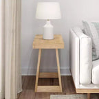 Tavolino Rettangolare Classico in Legno Massello Plank+Beam, Tavolino da Divano da 25" per Soggiorno, Tavolino Laterale