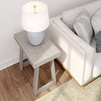 Tavolino Rettangolare Classico in Legno Massello Plank+Beam, Tavolino da Divano da 25" per Soggiorno, Tavolino Laterale