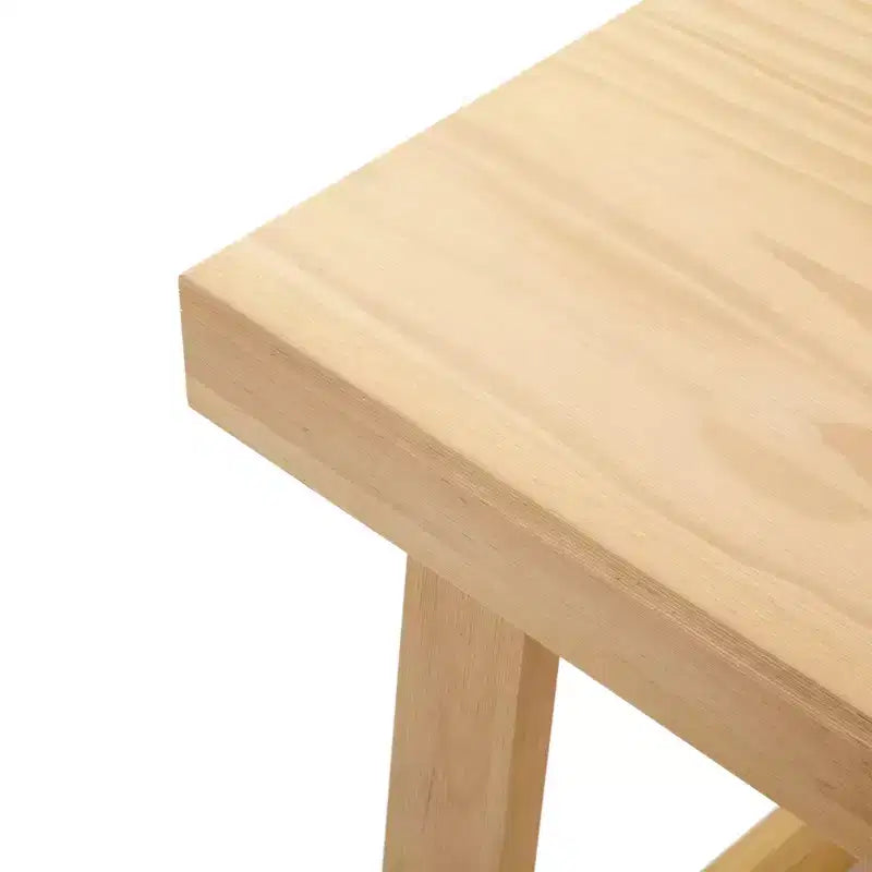 Tavolino Rettangolare Classico in Legno Massello Plank+Beam, Tavolino da Divano da 25" per Soggiorno, Tavolino Laterale