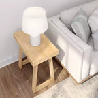 Tavolino Rettangolare Classico in Legno Massello Plank+Beam, Tavolino da Divano da 25" per Soggiorno, Tavolino Laterale
