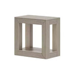 Tavolino rettangolare moderno Plank+Beam con ripiano, 25, tavolo in legno massello con contenitore