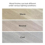 Tavolino rettangolare moderno Plank+Beam con ripiano, 25, tavolo in legno massello con contenitore