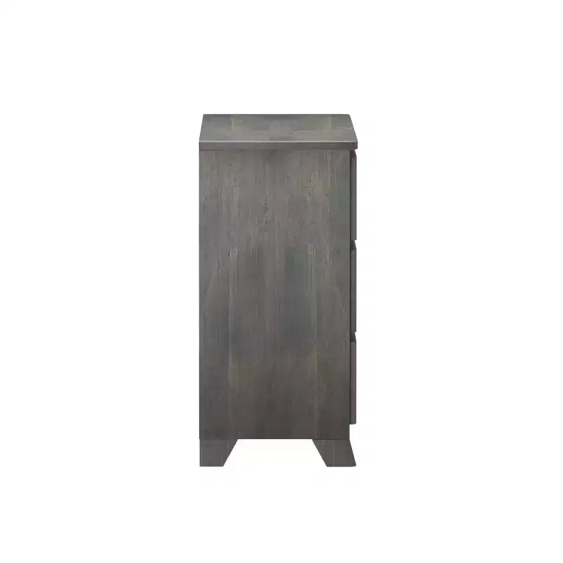 Plank+Beam Cassettiera Moderna da Fattoria a 3 Cassetti in Legno Massello