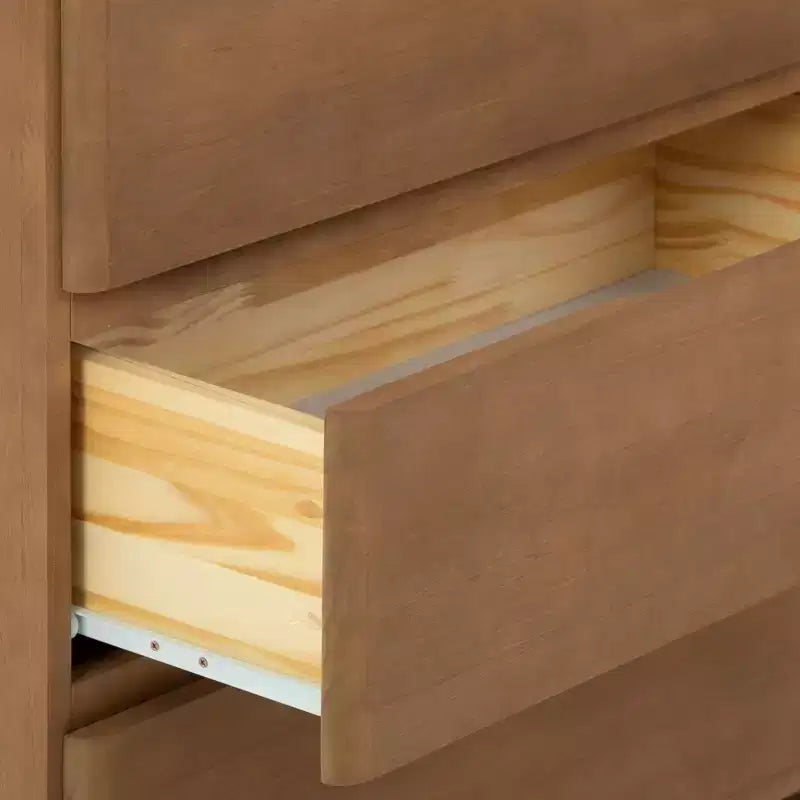 Plank+Beam Cassettiera Moderna da Fattoria a 3 Cassetti in Legno Massello