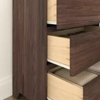 Plank+Beam Cassettiera Moderna da Fattoria a 3 Cassetti in Legno Massello