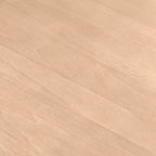 Struttura letto matrimoniale Plank+Beam scandinavo con testiera, letto a piattaforma in legno massello per adulti