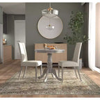Tavolo da pranzo rotondo con piedistallo Carolina Living Salem