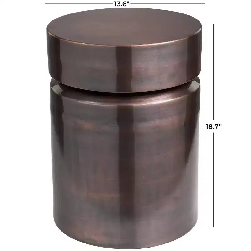 Tavolino d'appoggio Olivia & May Metal Drum