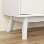 Comò a 6 cassetti in legno massiccio, stile moderno di metà secolo, Plank+Beam