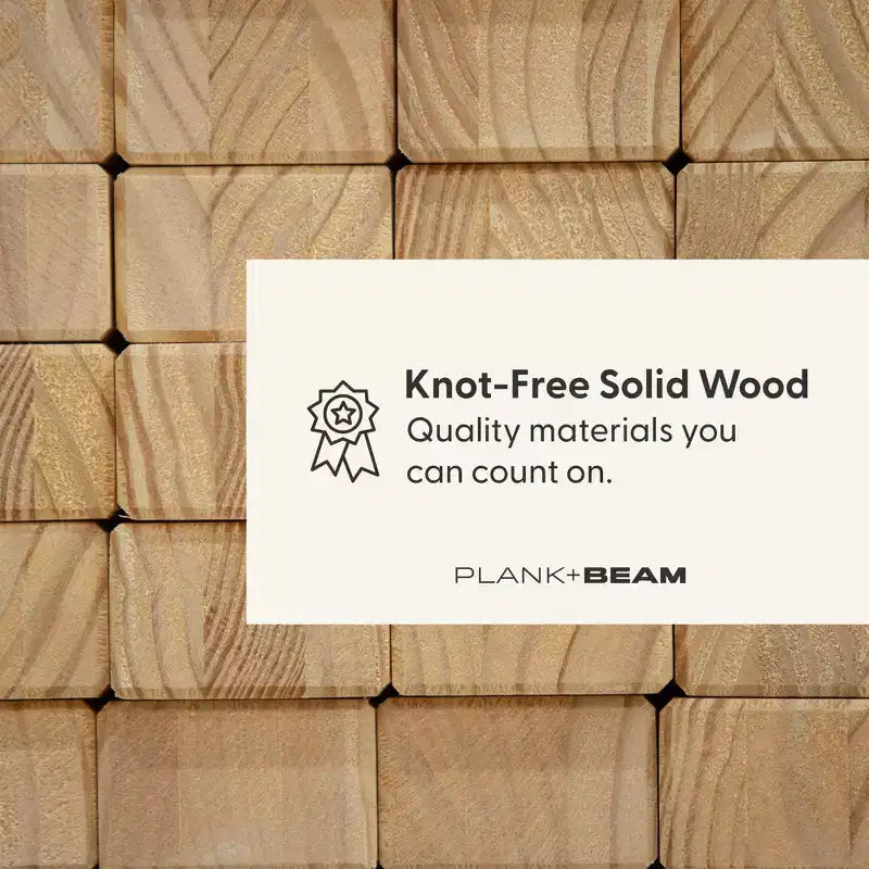 Comò a 6 cassetti in legno massiccio, stile moderno di metà secolo, Plank+Beam