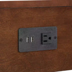 Tavolino con un cassetto, stazione di ricarica e ripiano estraibile Breighton Home American Heritage Logan