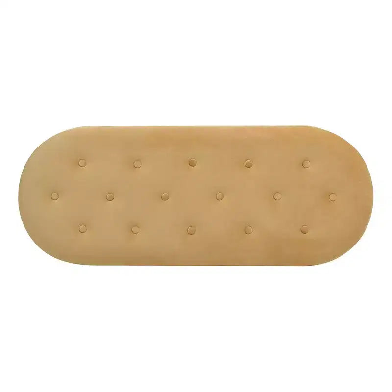 Panca Contenitore Ovale Jennifer Taylor Home Melinda 48.5 con Bottoni e Frange Bullion