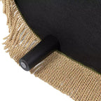 Panca Contenitore Ovale Jennifer Taylor Home Melinda 48.5 con Bottoni e Frange Bullion