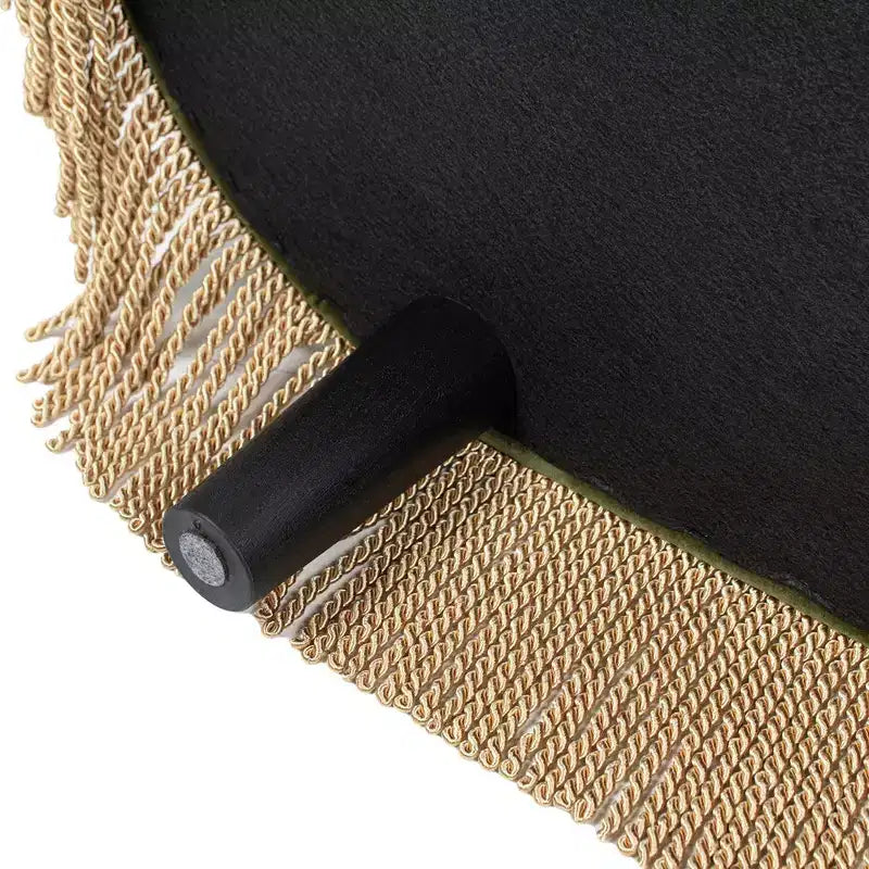 Panca Contenitore Ovale Jennifer Taylor Home Melinda 48.5 con Bottoni e Frange Bullion