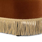 Panca Contenitore Ovale Jennifer Taylor Home Melinda 48.5 con Bottoni e Frange Bullion