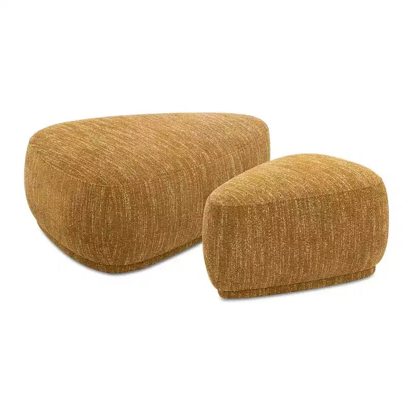 Jennifer Taylor Home Pebble 44 e 26 Set Pouf Cocktail Triangolare Arrotondato