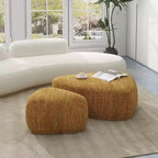 Jennifer Taylor Home Pebble 44 e 26 Set Pouf Cocktail Triangolare Arrotondato