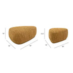 Jennifer Taylor Home Pebble 44 e 26 Set Pouf Cocktail Triangolare Arrotondato