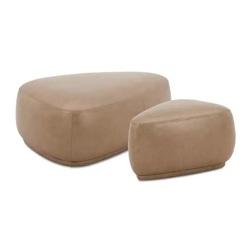Jennifer Taylor Home Pebble 44 e 26 Set Pouf Cocktail Triangolare Arrotondato