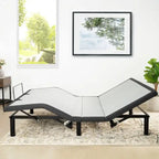 Base per Letto Elettrica Regolabile con Inclinazione Testa e Piedi, Massaggio e Porte USB – Grigio, Matrimoniale / Queen / Split King / Twin XL