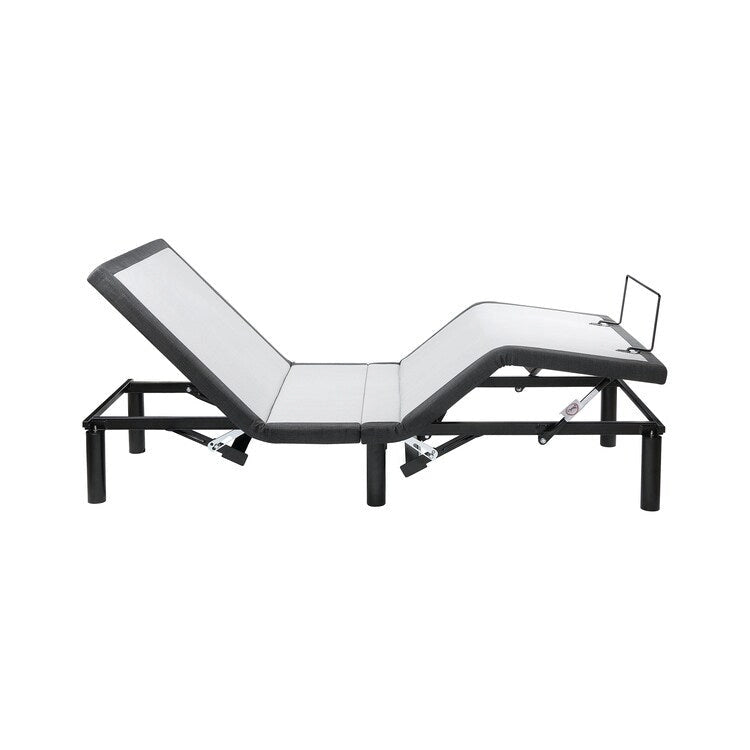 Base per Letto Elettrica Regolabile con Inclinazione Testa e Piedi, Massaggio e Porte USB – Grigio, Matrimoniale / Queen / Split King / Twin XL