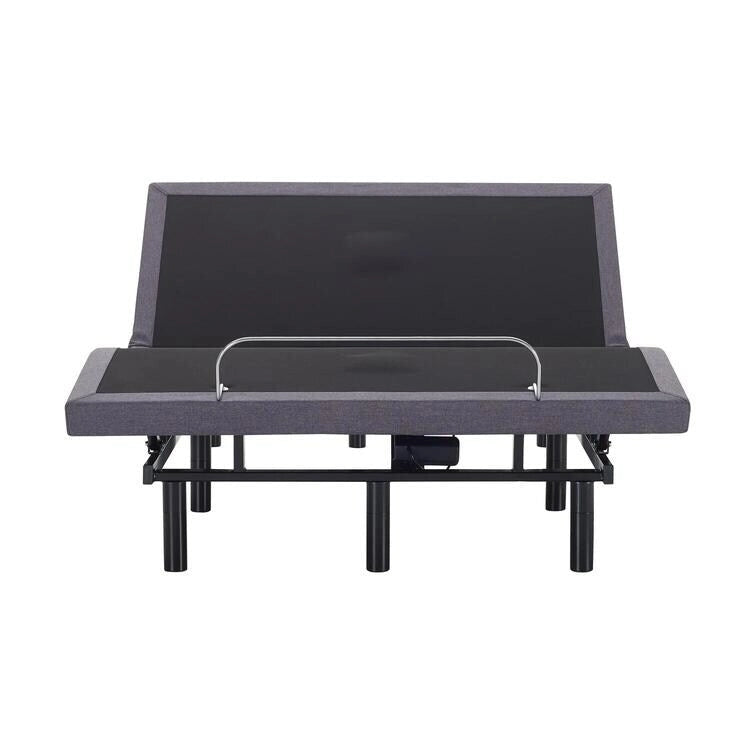 Base per Letto Elettrica Regolabile con Inclinazione Testa e Piedi, Massaggio e Porte USB – Grigio, Matrimoniale / Queen / Split King / Twin XL