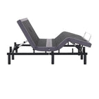 Base per Letto Elettrica Regolabile con Inclinazione Testa e Piedi, Massaggio e Porte USB – Grigio, Matrimoniale / Queen / Split King / Twin XL
