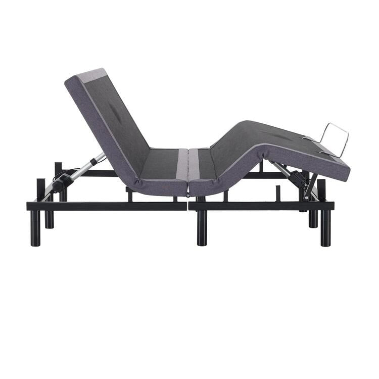 Base per Letto Elettrica Regolabile con Inclinazione Testa e Piedi, Massaggio e Porte USB – Grigio, Matrimoniale / Queen / Split King / Twin XL