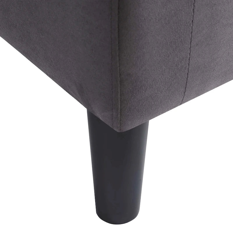 Poltrona a botte con pouf – Vari colori e tessuti, Singolo