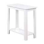 Tavolino d'appoggio a 2 ripiani con scaffale inferiore – Mogano / Nero / Bianco / Espresso, Singolo