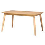 Set da pranzo di 7 pezzi Baxton Studio Dannell in legno, stile moderno-contemporaneo
