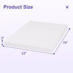 FDW Materasso in memory foam con gel e carbone di bambù da 5 pollici / Materasso in memory foam al tè verde / Certificato CertiPUR-US / Materasso in scatola
