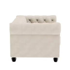 Divanetti 2 posti in velluto beige da 60 pollici per set di mobili da salotto - Morden Fort