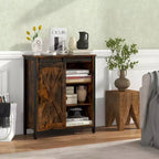 Mobile dispensa Costway da 32" con porta scorrevole "barn door" e ripiani regolabili