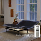 Base Regolabile per Letto con 3 Posizioni Preimpostate e Memoria Posizione Personalizzata – Grigio, Twin XL / Queen / Split King