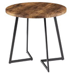 Set da pranzo a 3 pezzi VECELO, tavolo accentato e sedie moderni con piano rotondo in legno, altezza 76 cm, per stanza e piccoli spazi