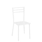 Set da pranzo a 3 pezzi VECELO, tavolo accentato e sedie moderni con piano rotondo in legno, altezza 76 cm, per stanza e piccoli spazi