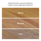 Consolle moderna da 56 pollici in pino massiccio – Noce Pecan / Nero, singola