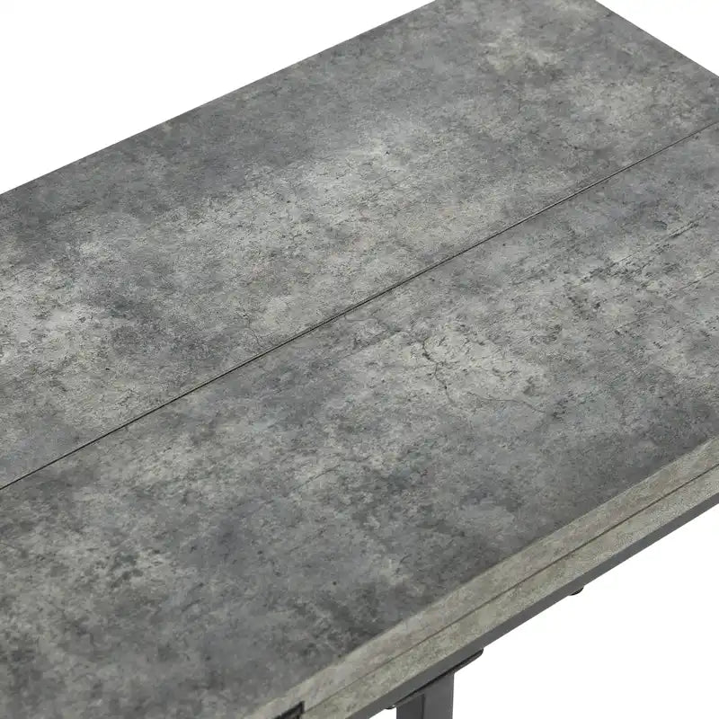 Tavolino laterale a C con struttura in acciaio – Ardesia / Noce / Rovere nero / Frassino / Bianco e altro, singolo