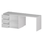 Famapy isola da cucina bianca con contenitore tavolo da cucina in legno mobiletto per stoviglie