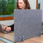 Stand Up Desk Store ReFocus Pannello Divisorio Acustico Autoportante per Scrivania con Riduzione del Rumore e della Distrazione, Montato per la Privacy