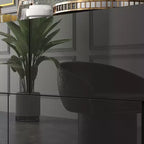 Famapy Cassettiera Lucida Lucidato con 6 Cassetti Comò Stile Moderno e Contemporaneo Nero