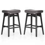 Sgabelli da bancone senza schienale con base in legno a treppiede – Grigio / Nero / Bianco / Beige