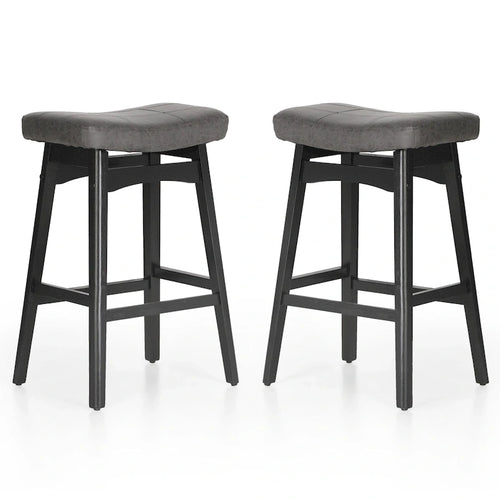 Sgabelli da bancone senza schienale con base in legno a treppiede – Grigio / Nero / Bianco / Beige