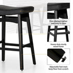 Sgabelli da bancone senza schienale con base in legno a treppiede – Grigio / Nero / Bianco / Beige