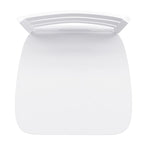 Sgabello da bancone girevole a 360° con schienale a pioli, poggiapiedi e struttura in legno massiccio – Noce grigio slavato / Bianco slavato, singolo
